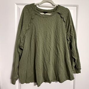 Torrid Olive Long Sleeve Top